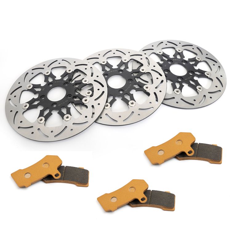For Harley Touring FLHT Electra Glide Standard 2008-2010 / FLHTC Electra Glide Classic 2008-2012 11.8 Inch Front Rear Brake Rotors Pads