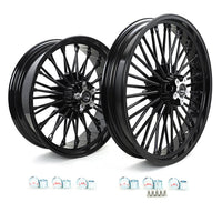 17" 18" 21" Front / 16" 17" Rear Dual Disc Fat Spoke Wheels for Harley Touring / Dyna / Softail
