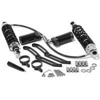 Remote Reservoir Rear Suspension Shocks For Harley Davidson Touring Models 14-UP FLH Road Glide / Road King / Street Glide / Ultra Limited / Electra Glide