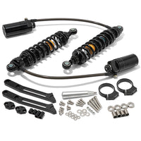 Remote Reservoir Rear Suspension Shocks For Harley-Davidson Touring Road Glide / Road King / Street Glide / Ultra Limited / Electra Glide 2014-2025