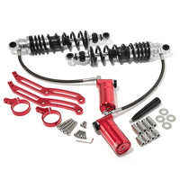 Remote Reservoir Rear Suspension Shocks For Harley Davidson Touring Models 14-UP FLH Road Glide / Road King / Street Glide / Ultra Limited / Electra Glide