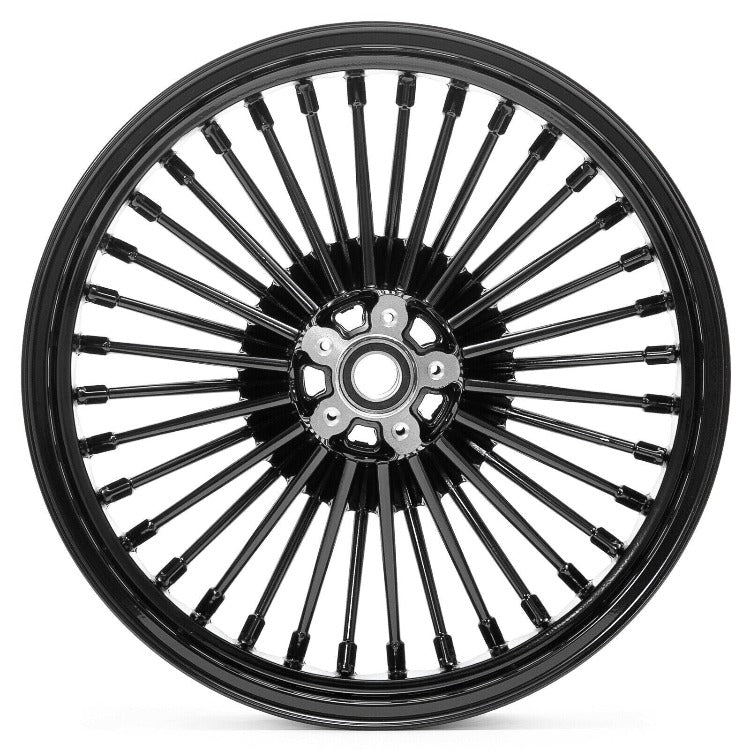 17" 18" 21" Front / 16" 17" Rear Dual Disc Fat Spoke Wheels for Harley Touring / Dyna / Softail