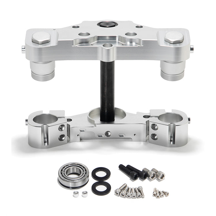 Aluminum 11 Degree Raked 21 23 26 Inch Wheels Triple Trees Kit for Harley Touring Electra Glide Road Glide Street Glide 2014-2018