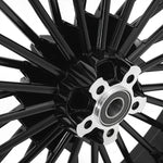 Front Rear Fat Spoke Cast Wheel Set for Harley Dyna Wide Super Glide Street Bob Low Rider 2008-2017