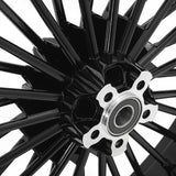 Front Rear Fat Spoke Cast Wheel Set for Harley Dyna Wide Super Glide Street Bob Low Rider 2008-2017