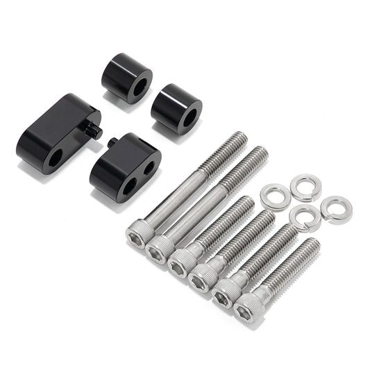3/4 Inch Driver Floorboard Spacer Extension Kit For Harley Touring Electra Road Street Glide Road King 09-24