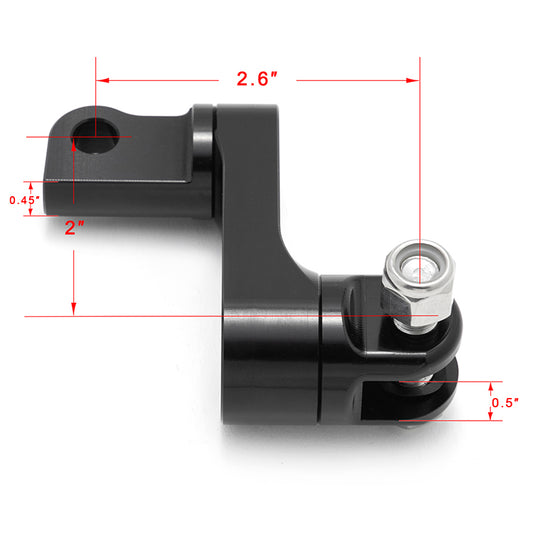 Aluminum Foot Peg Extensions Footpegs Male Mount for Harley Davidson Sportster Softail Dyna