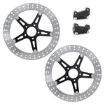 13'' Front Brake Disc Rotors & Brackets for Harley Touring 2008-2013