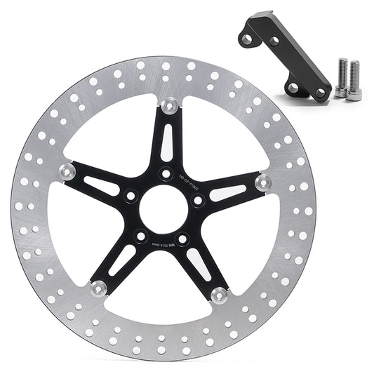 14 Inch Front Brake Disc Rotor for Harley Softail 2000-2017  Dyna 2000-2005 (for 11.5 Inch OEM Size Rotor)