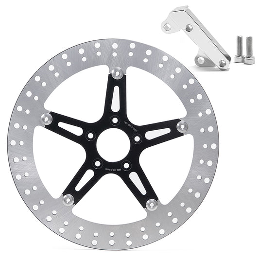 14 Inch Front Brake Disc Rotor for Harley Softail 2000-2017  Dyna 2000-2005 (for 11.5 Inch OEM Size Rotor)