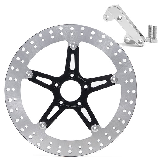14 Inch Front Brake Disc Rotor for Harley Softail 2015-2017  Dyna 2006-2017 (for 11.8 Inch OEM size brake Rotors)