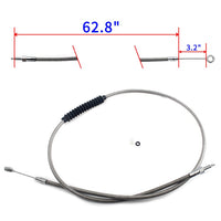 PVC and Stainless Steel Clutch Cable Lines for Harley Davidson Touring FLHRS Road King Custom 2007