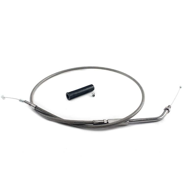 PVC and Stainless Steel Throttle and Idle Cable Lines For Harley Davidson XL1200C Custom 1996 - 2006