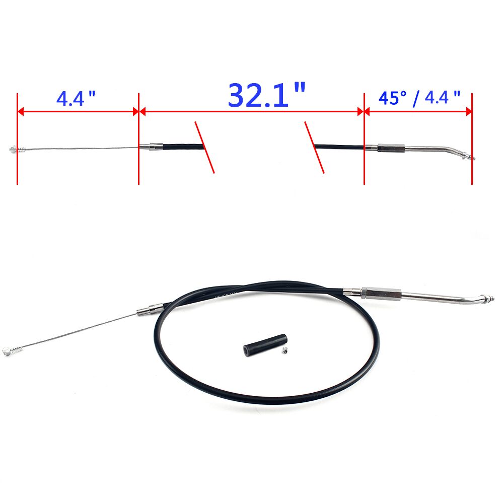 PVC and Stainless Steel Throttle and Idle Cable Lines For Harley Davidson Sportster  XLH1100 1986-1987