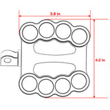 Foot pegs Footrests for Harley Davidson Dyna FXDBI Street Bob 2006-2011