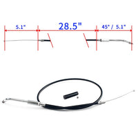 PVC and Stainless Steel Throttle and Idle Cable Lines For Harley Davidson XL1200C Custom 1996 - 2006