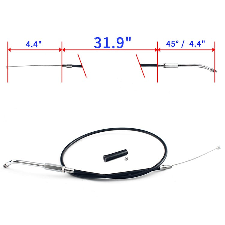 PVC and Stainless Steel Throttle and Idle Cable Lines For Harley Davidson Sportster  XLH1100 1986-1987