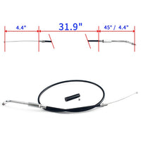 PVC and Stainless Steel Throttle and Idle Cable Lines For Harley Davidson Sportster  XLH1100 1986-1987